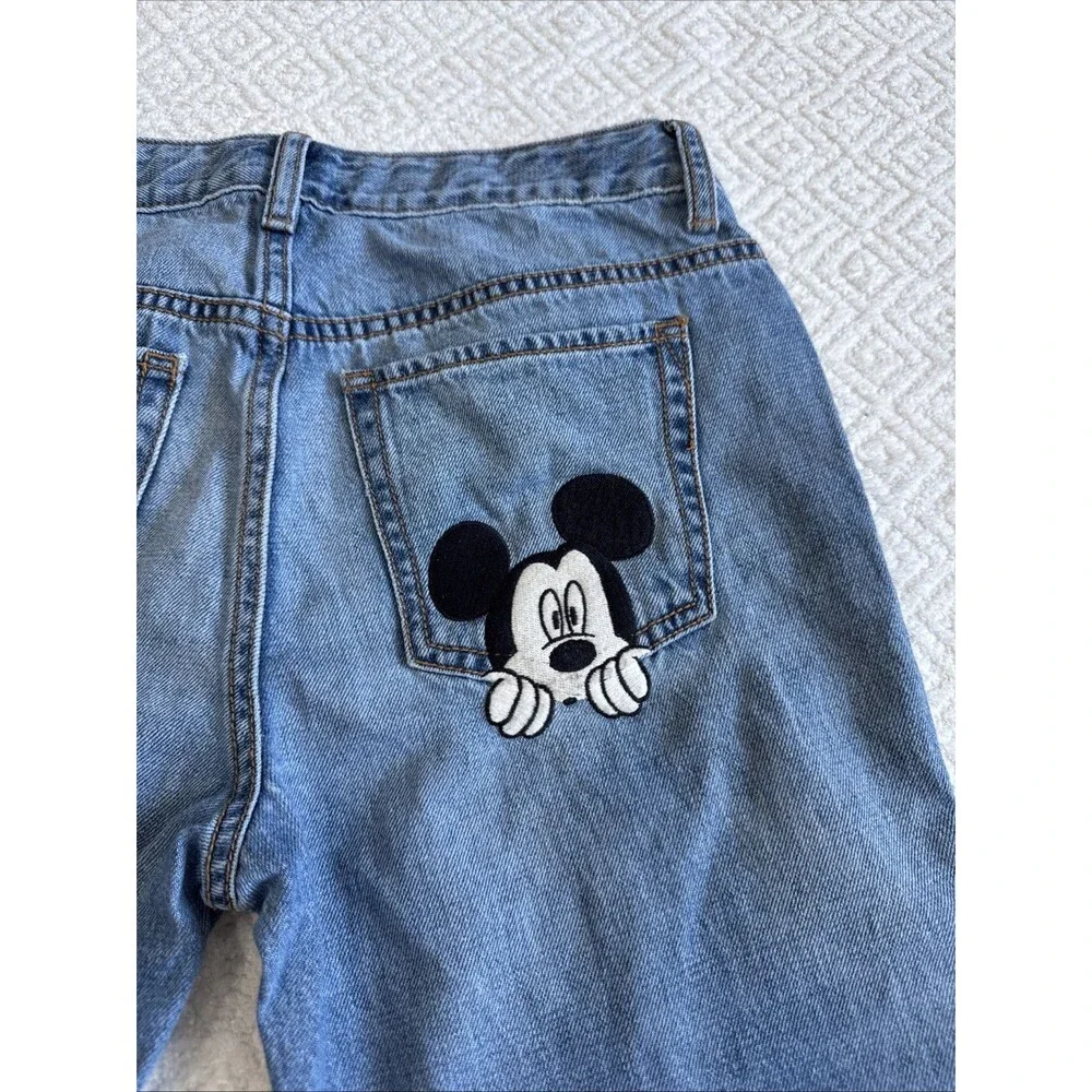 Girl's 2017 Gap Disney Girlfriend Jeans Mickey Minnie Mouse Size 14